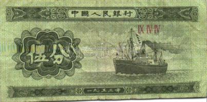 Kína 14klf bankjegy T:vegyes