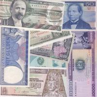 Vegyes külföldi bankjegy tétel: Szurinám, Bolívia, Guatemala, Mexikó, összesen 8db T:I