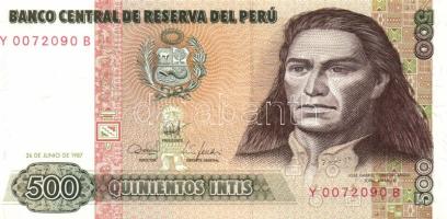Peru 1987. 500I (2x) egymást követő sorszámmal T:I