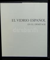 1974 El Vidrio Espanol en el Ermitage - Nagyalakú fotóalbum a spanyol üvegművészet remekiről 30x25 cm