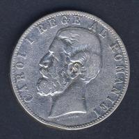 Románia 1883B 5L Ag I.Károly T:3 k