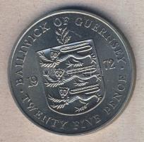 Guernsey 1972. 25p "25. házassági évforduló" T:1-