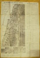 A Szentföld térképe (sérült) / Map of the Holy Land (damaged) 70x100 cm