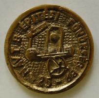 "MÁV T B Építési Főnökség BP 25" emlékplakett + "KISZ Kongresszusi Kupában a legjobb ...