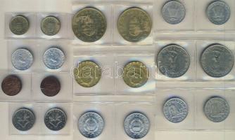 1938-2007. 1f, 10f, 20f, 50f, 1Ft, 2Ft, 10Ft, 100Ft mind párban T:vegyes