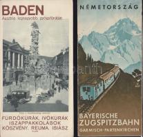 6 db háború előtti magyar nyelvű német és csehszlovák utazási prospektus / 6 pre-war Germany and Czechoslovakia tourist-guides