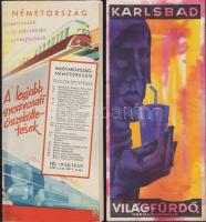 6 db háború előtti magyar nyelvű német és csehszlovák utazási prospektus / 6 pre-war Germany and Cze...