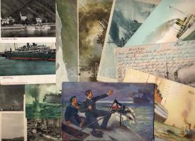 Hajók, hadihajók 28 db lap