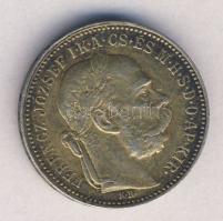 1895KB 1K "Ferenc József" Ag aranyozva T:2