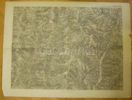 cca 1916 2 db I. világháborús Kárpátaljai katonai térkép / 2 WW. I. military map of Carpatho-Ukraine...