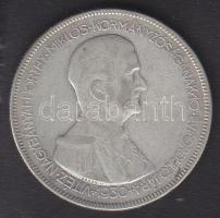 1930. 5P Ag "Horthy jobbra" T:3 ph.