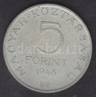1948. 5Ft Ag "Petőfi" T:2-/3+