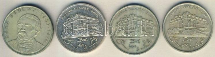 1992-94. 200Ft Ag (4x) "MNB" + "Deák" T:2,3