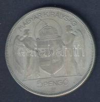 1930. 5P Ag "Horthy jobbra" T:3