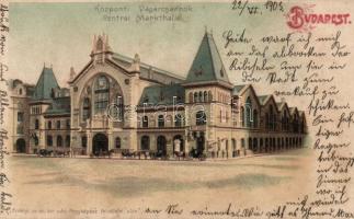 Budapest IX. Központi Vásárcsarnok litho (Rb)