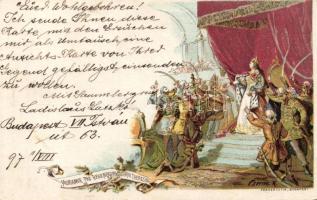 1897 Maria Theresa, Ezredéves Országos Kiállítás Ga. litho s: Cserna
