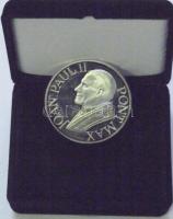 1991. II. János Pál pápa látogatása Magyarországon Ag emlékérem T:PP eredeti dísztokban és dobozban, tanúsítvánnyal 31,5g