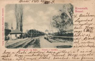 Brassó promenade to the railway station (EB)