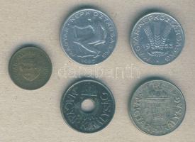 1926-1965. 2f + 20f (2x) + 50f (2x) 5 különféle T:2,3