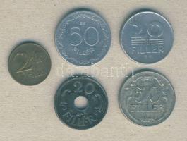 1926-1965. 2f + 20f (2x) + 50f (2x) 5 különféle T:2,3