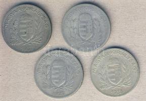 1926-38. 1P Ag (4x) különféle évszámmal T:2/3,3