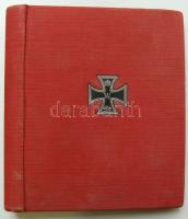 Régi képeslap album 260 férőhellyel, borítóján Német Birodalmi kereszttel, nagyon jó állapotban