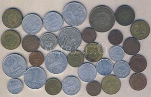 NDK + NSZK 1963-1994. 1Pf (6x) + 2Pf (4x) + 5Pf (4x) + 10Pf (6x) + 20Pf (2x) + 50Pf (3x) + 1M (2x) + 2M (3x) + 5M T:2,3