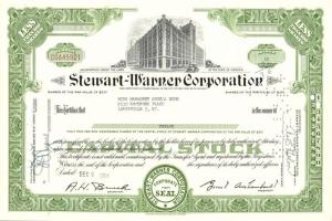 USA / Chicago 1964. Stewart-Warner Corporation járműalkatrész gyár részvénye T:I