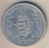 1930. 5P Ag "Horthy jobbra" T:3