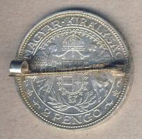 1938 2P Ag "Madonna" T:2- apró ph. kitűzőként használható