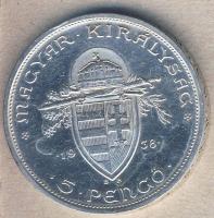 1938. 5P "Szent István" Ag T:2 ph