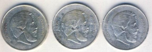 1947. 5Ft Ag (3x) "Kossuth" T:3 ph.