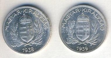 1938,1939. 1P Ag (2x) T:2+