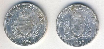 1926,1939. 1P Ag (2x) T:2+,2