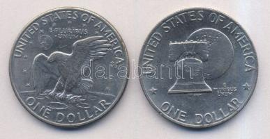 USA 1972,1976. 1$ "Eisenhower" (2x) T:3+