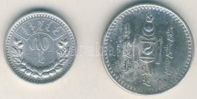 Mongólia 1925. 50M + 1T Ag T:2,2-