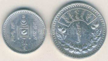 Mongólia 1925. 50M + 1T Ag T:2,2-