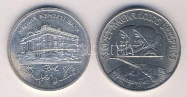 1980. 100Ft "Szovjet-magyar közös űrrepülés" T:BU + 1992. 200Ft Ag "MNB" T:2+