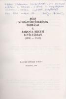 Márffy Attila (szerk.): Pécs színháztörténetének forrásai a Baranya megyei levéltárban 1886-1949, Magyar színházi intézet, Bp, 1990. A szerző dedikálásával