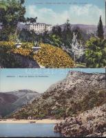 Lovrana és Abbazia 2 db képeslap 1913-ból