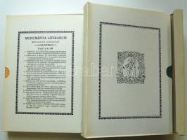 Monumenta literarum. (A világirodalom kisebb remekművei. Kner hasonmás kiadás A könyvdíszeket tervez...