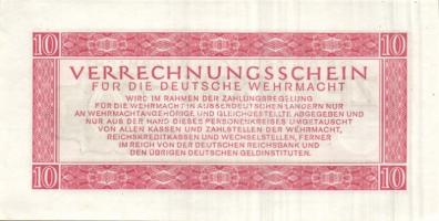 Német Birodalom/Deutsche Wehrmacht (Német Véderő) 1944. 10M T:I kis sarokbehajlás