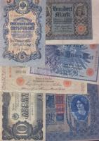 Vegyes bankjegy tétel, 1900-as évek elejétől: Magyarország, Oroszország, Jugoszlávia, Németország pé...