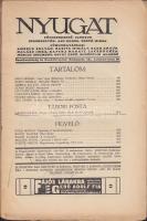 Halász Gyula: Vissza a frontra in Nyugat 1915/18. (Az újság megviselt állapotban)