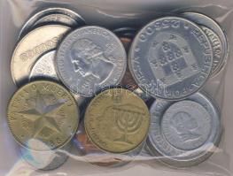 Kis fémpénz tétel Kuba, Portugália, Albánia, Izrael USA pénzeivel összesen 35db! T:vegyes
