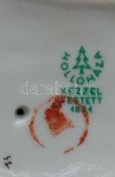 Hollóházi jelzéssel ellátott hölgyet ábrázoló kézzel festett porcelán figura / Hollóházi handpainted...