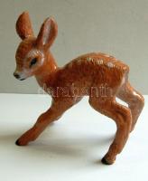 Izsépy Margit: Őzike, festett, mázas kerámia 19x20