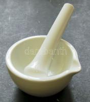 Jelzés nélküli porcelán mozsár törővel