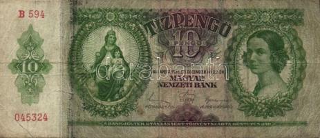 Kis pengő, forint tétel: 1930. 20Ft (2x) 1936. 10P (3x) + 1944. 20P Vörös Hadsereg" 1945. 500P ...