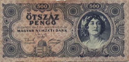 Kis pengő, forint tétel: 1930. 20Ft (2x) 1936. 10P (3x) + 1944. 20P Vörös Hadsereg" 1945. 500P ...